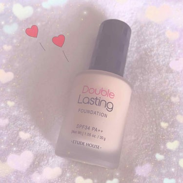 ♡ ETUDE HOUCE ダブルラスティング ファンデーション / ニュートラルバニラ ♡

ずっと気になっていて、原宿のエチュードハウスのお店で購入しましたo( >_< )o♡♡
大人気のレブロンの