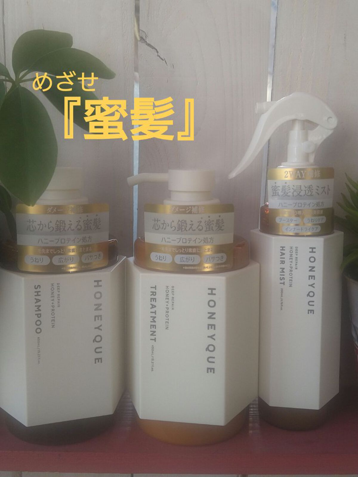 ディープリペア シャンプー モイスト／ヘアトリートメント モイスト/ハニーク/市販シャンプーを使ったクチコミ（1枚目）