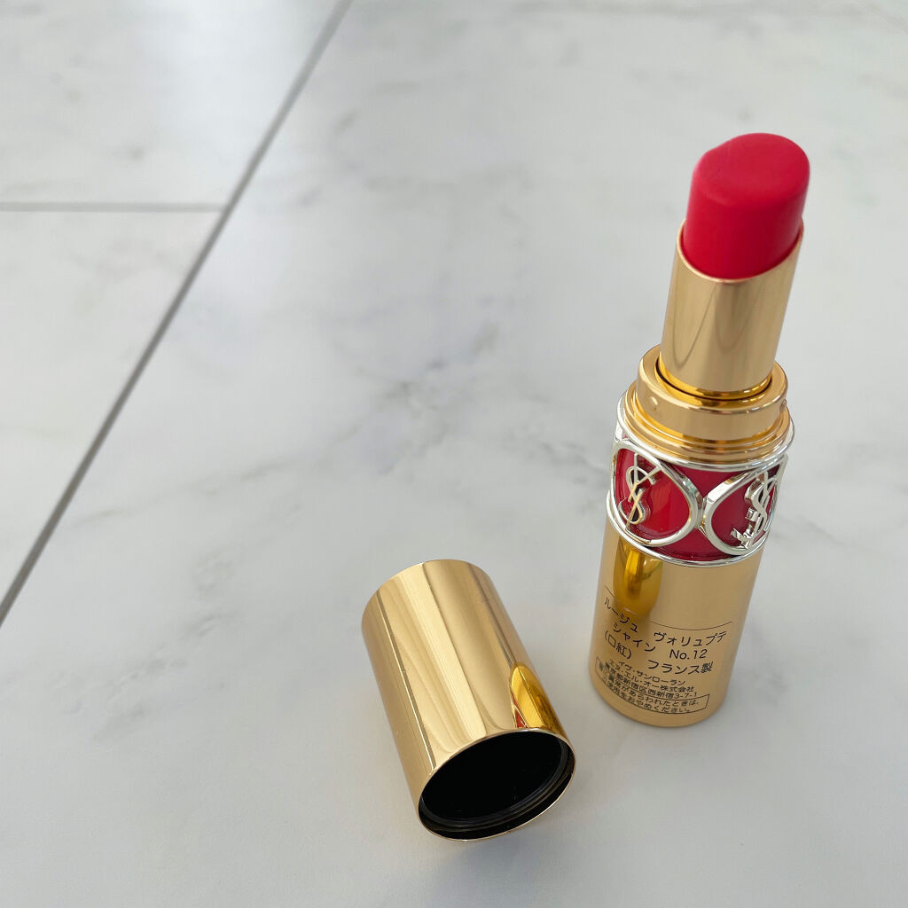 ルージュ ヴォリュプテ シャイン/YVES SAINT LAURENT BEAUTE/口紅を使ったクチコミ（3枚目）