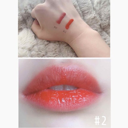 グラスティングウォーターティント/rom&nd/リップティントを使ったクチコミ(3枚目)