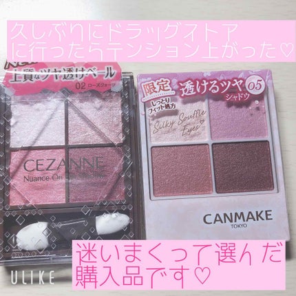 シルキースフレアイズ/キャンメイク/アイシャドウパレットを使ったクチコミ(1枚目)