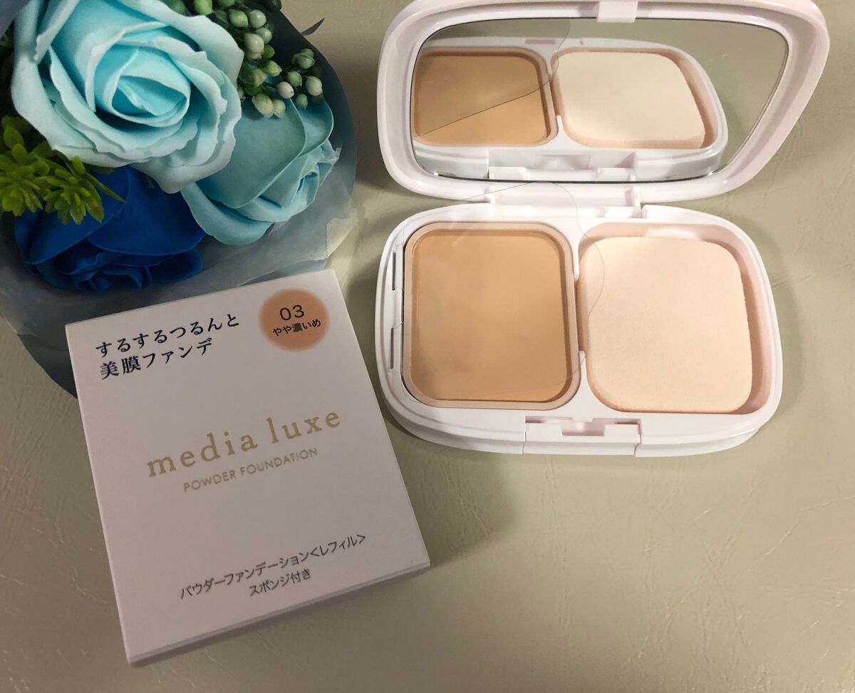 パウダーファンデーション/media luxe/パウダーファンデーションを使ったクチコミ(4枚目)