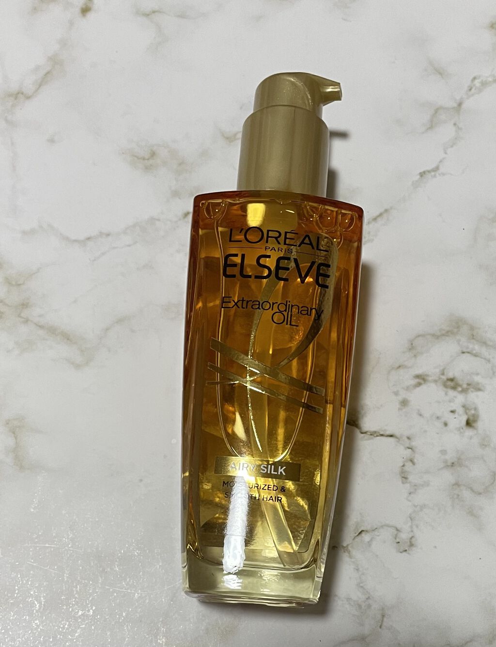 ロレアル パリ エクストラオーディナリー オイル エアリー シルク/ロレアル パリ/ヘアオイルを使ったクチコミ（1枚目）