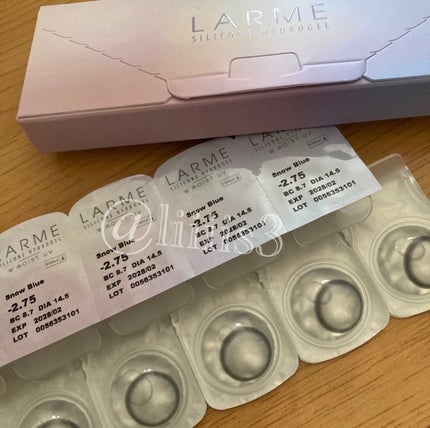 ラルム シリコーンハイドロゲル ダブルモイストUV ワンデー/LARME/カラーコンタクトレンズを使ったクチコミ(2枚目)