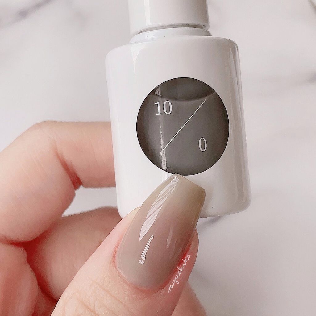 カラーベースコート ゼロ 10／0/uka/オールインワンネイルを使ったクチコミ（1枚目）