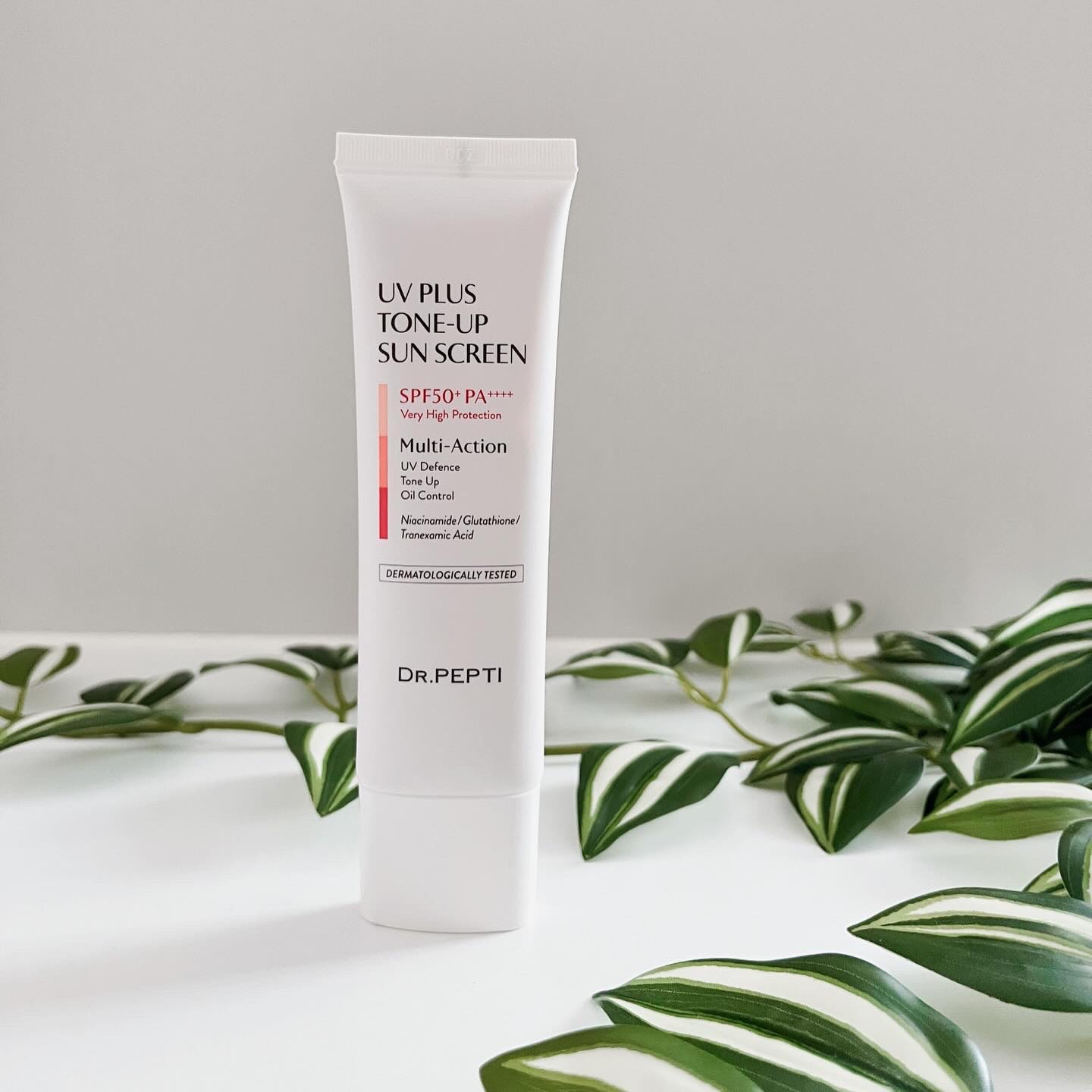 UVプラス トーンアップサンスクリーン/DR.PEPTI/日焼け止めミルクを使ったクチコミ（2枚目）