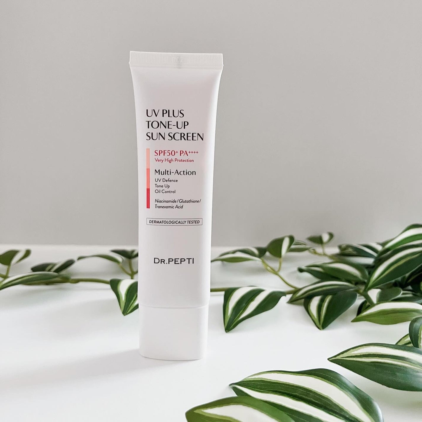 UVプラス トーンアップサンスクリーン/DR.PEPTI/日焼け止めミルクを使ったクチコミ(2枚目)