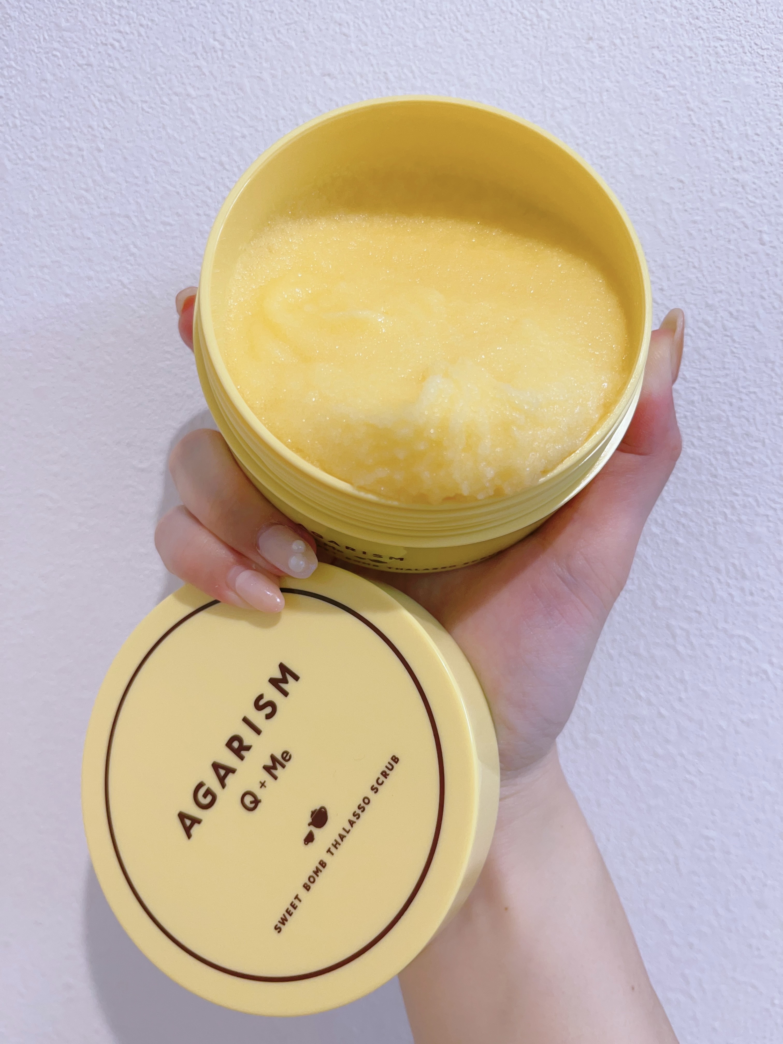 Q+Me スウィートボムタラソスクラブレモンティーの香り 180g/AGARISM/バストケア・ヒップケアを使ったクチコミ（2枚目）