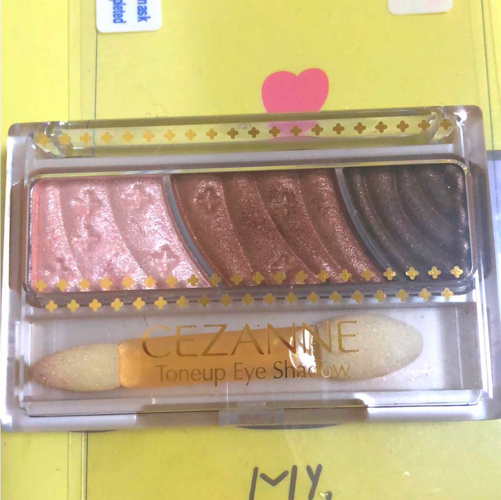 トーンアップアイシャドウ/CEZANNE/アイシャドウパレットを使ったクチコミ（1枚目）