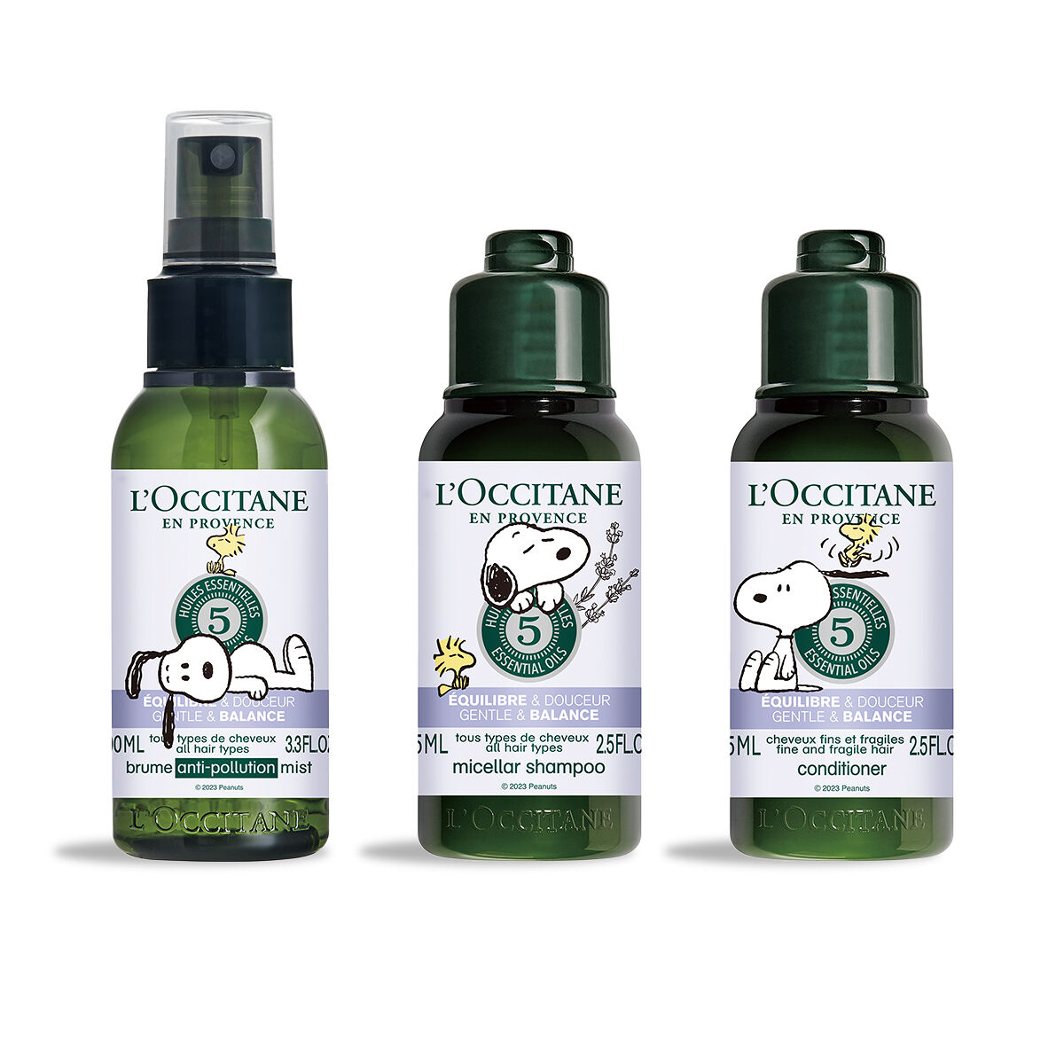 L'OCCITANE SNOOPY ファイブハーブス バランシング トライアルプラス