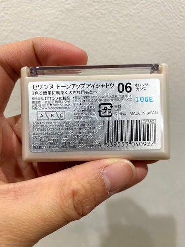 トーンアップアイシャドウ 06 オレンジカシス/CEZANNE/アイシャドウパレットを使ったクチコミ（2枚目）