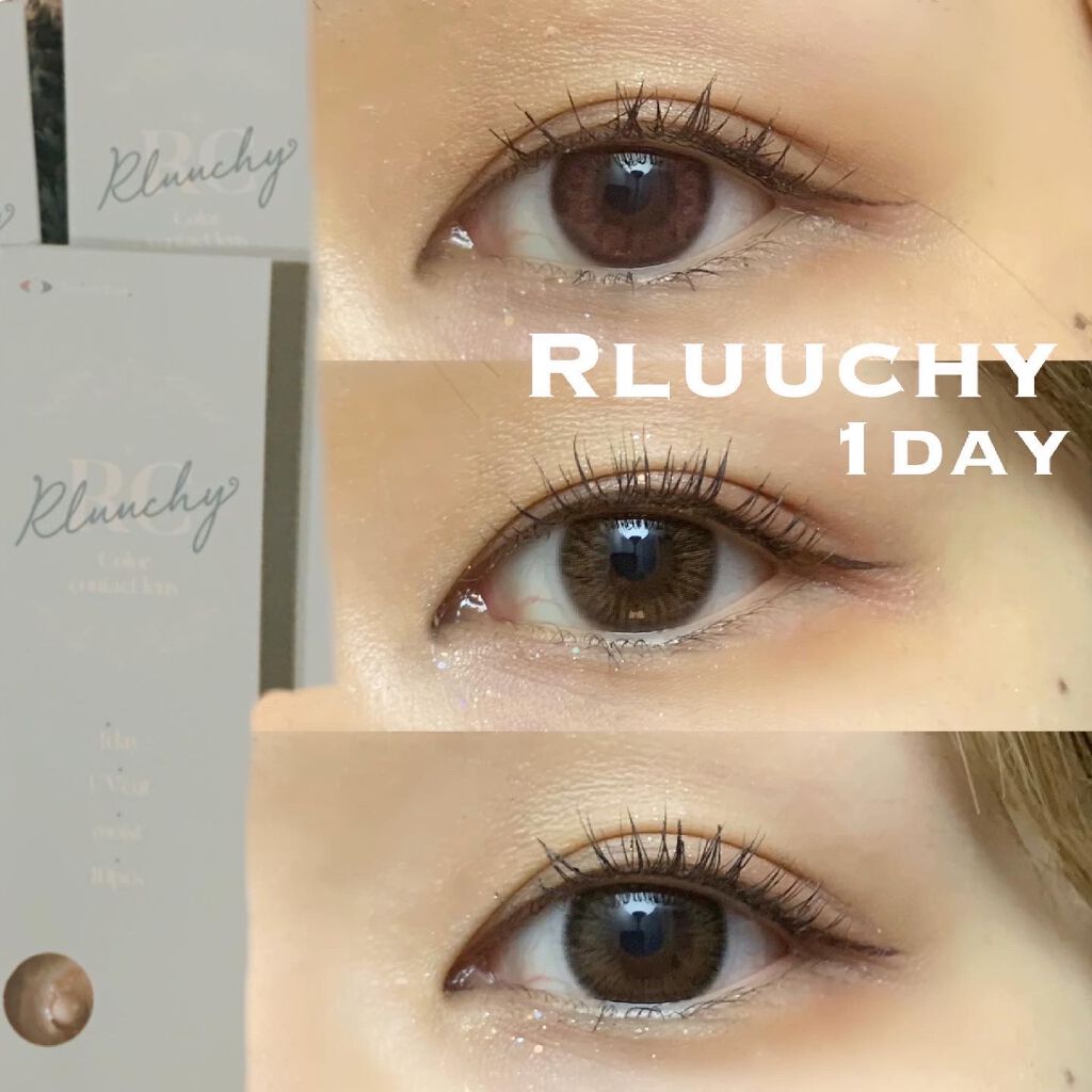 Daily soft contact lens/Rluuchy/カラーコンタクトレンズを使ったクチコミ(1枚目)