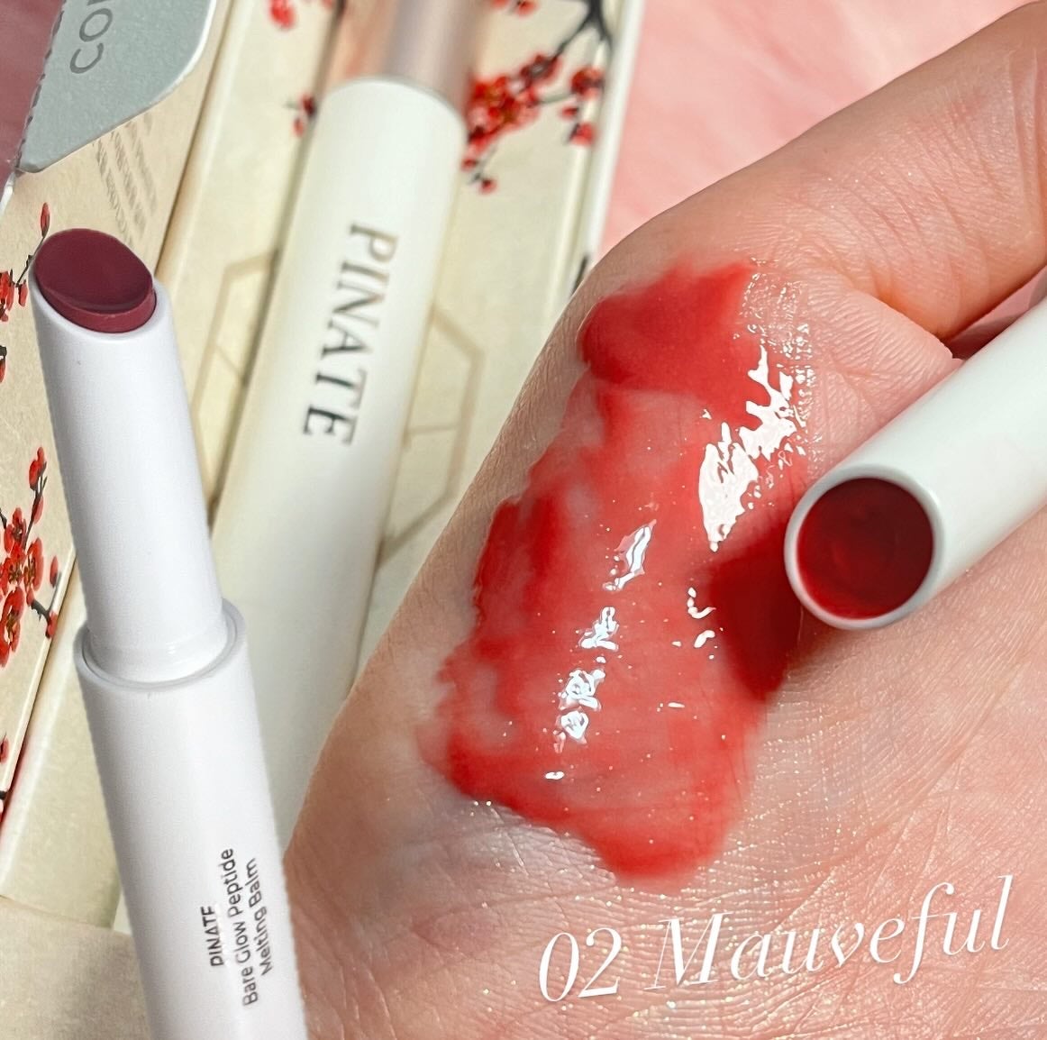 ベアグローペプチドメルティングバーム/PINATE/リップグロスを使ったクチコミ(4枚目)