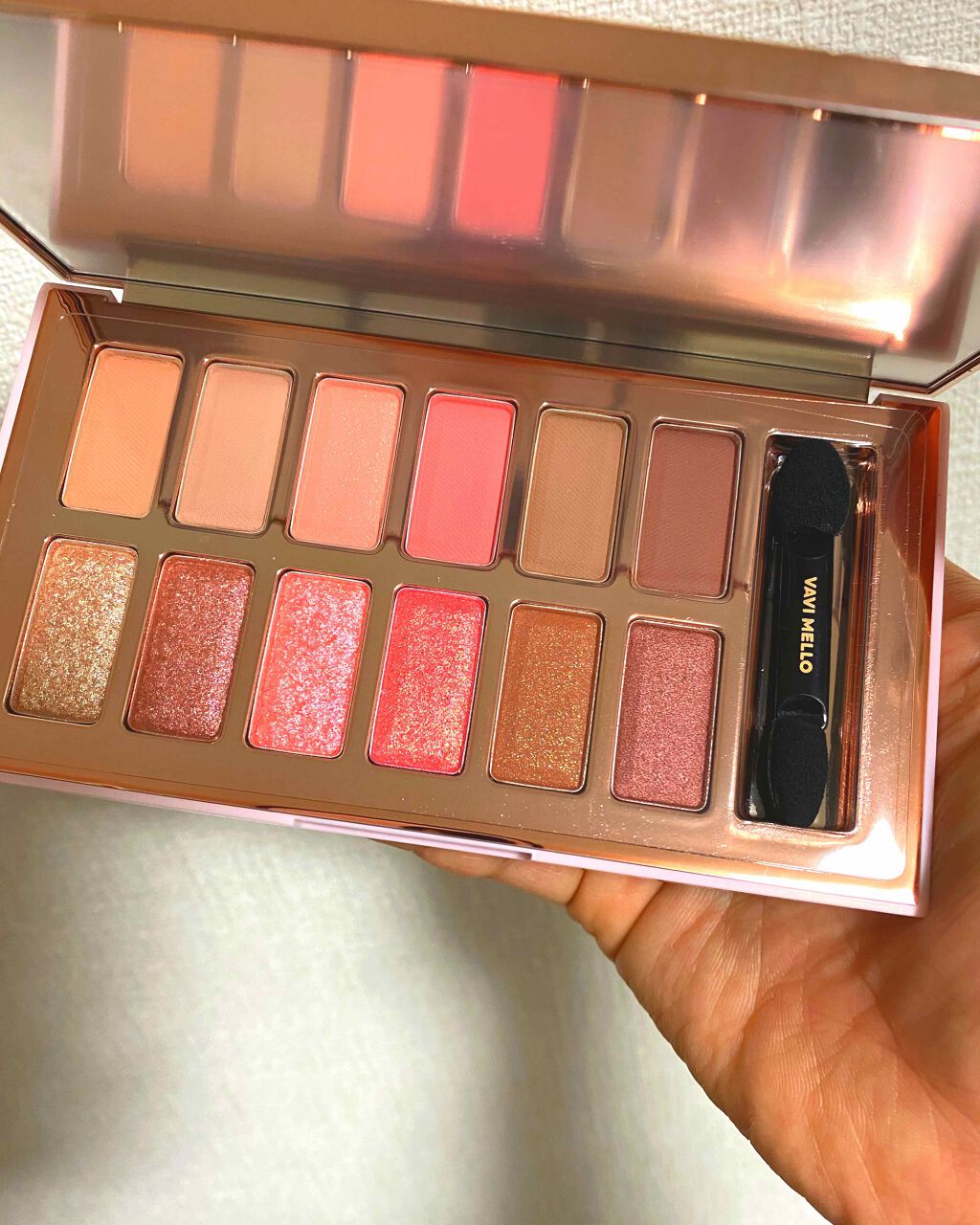 バレンタインボックス3ローズモーメント/VAVI MELLO/アイシャドウパレットを使ったクチコミ(2枚目)