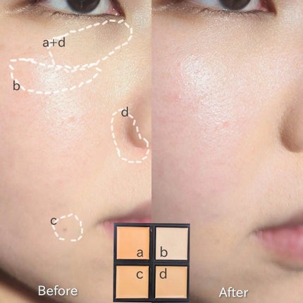 スキンリフレクト フレッシュ コンシーラー/ADDICTION/パレットコンシーラーを使ったクチコミ(3枚目)