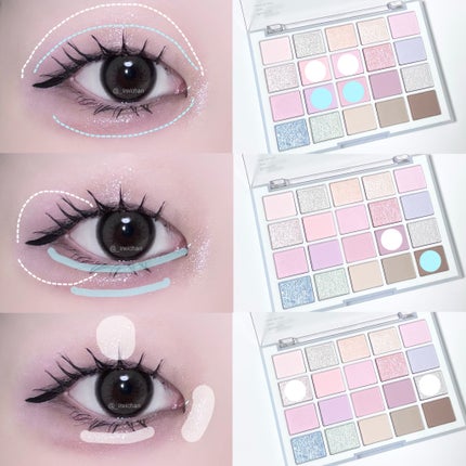 ムードシャドウパレット/dasique/アイシャドウパレットを使ったクチコミ(2枚目)