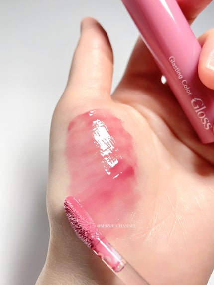 グラスティングカラーグロス/rom&nd/リップグロスを使ったクチコミ(4枚目)