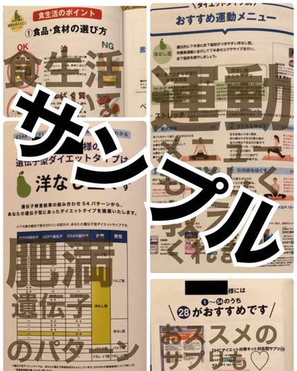 DHCの遺伝子検査 ダイエット対策キット/DHC/遺伝子検査キットを使ったクチコミ(3枚目)