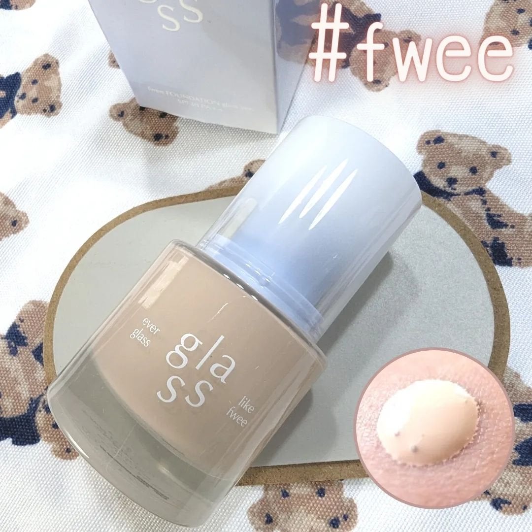 フィーファンデーションガラス/fwee/リキッドファンデーションを使ったクチコミ(2枚目)