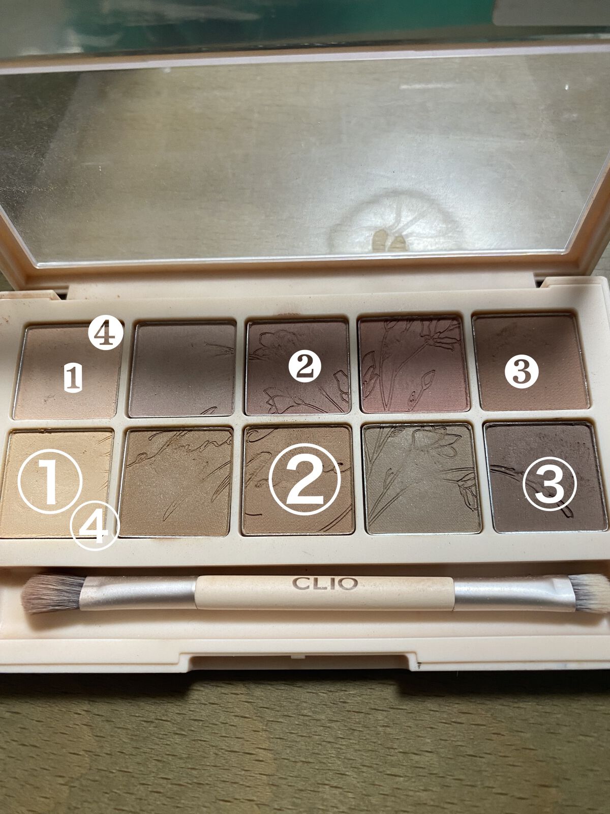 プロ アイ パレット/CLIO/アイシャドウパレットを使ったクチコミ（2枚目）