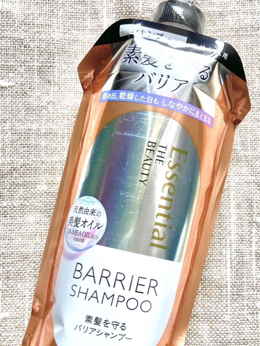 ザビューティ 髪のキメ美容素髪を守る バリアシャンプー/コンディショナー シャンプー詰め替え/エッセンシャル/シャンプー・コンディショナーを使ったクチコミ（1枚目）