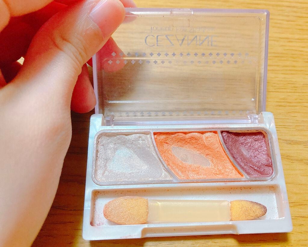 トーンアップアイシャドウ/CEZANNE/アイシャドウパレットを使ったクチコミ(3枚目)