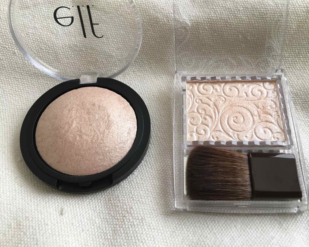 ベイクドハイライター/e.l.f. Cosmetics/パウダーハイライトを使ったクチコミ（2枚目）