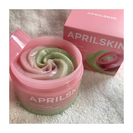 ピンクアロエメレンゲクレンザー/APRILSKIN/その他洗顔料を使ったクチコミ(4枚目)