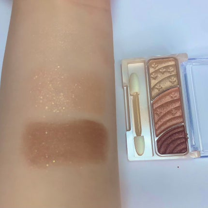 トーンアップアイシャドウ/CEZANNE/アイシャドウパレットを使ったクチコミ(3枚目)