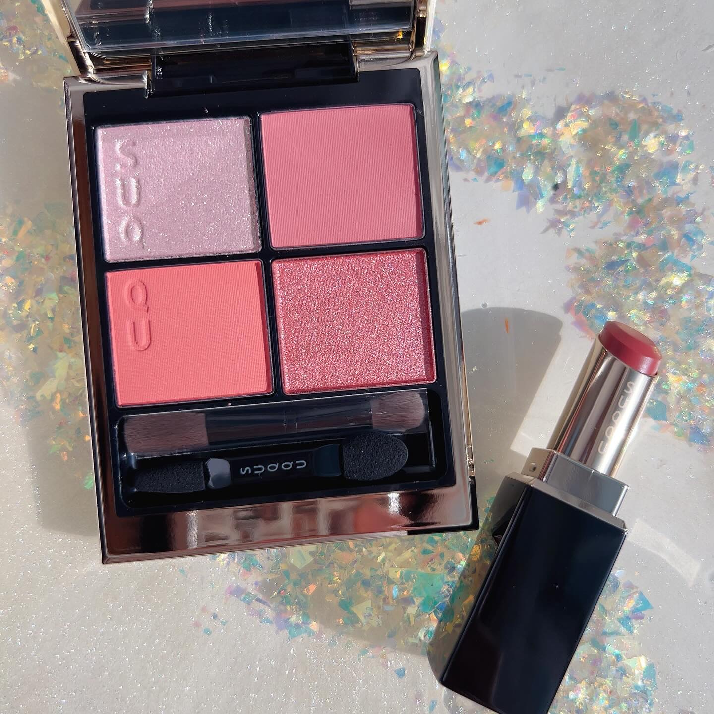 モイスチャー グレイズ リップスティック 102 咲空 -SAKIZORA（限定色）/SUQQU/口紅を使ったクチコミ（1枚目）