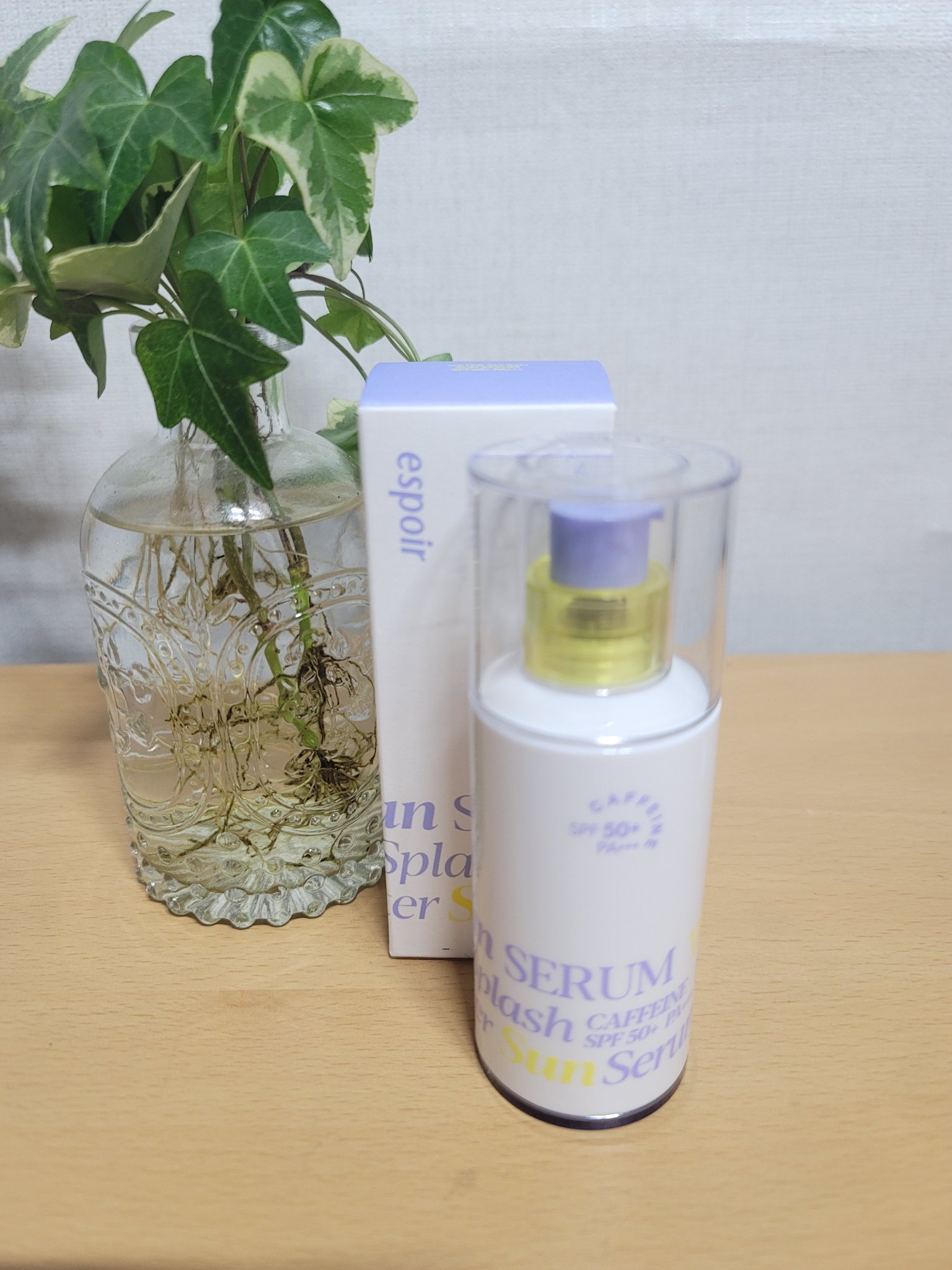 エスポア ウォータースプラッシュサンセラム 50ml/espoir/日焼け止めクリームを使ったクチコミ（1枚目）