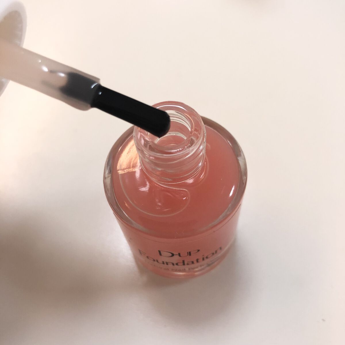 ディーアップファンデーション ナチュラルピンク/D-UP/ネイルベースコートを使ったクチコミ（2枚目）