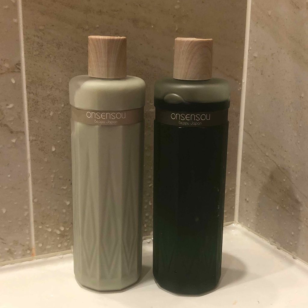 温泉藻配合頭皮ケアシャンプー／トリートメント/ONSENSOU/市販シャンプーを使ったクチコミ（1枚目）