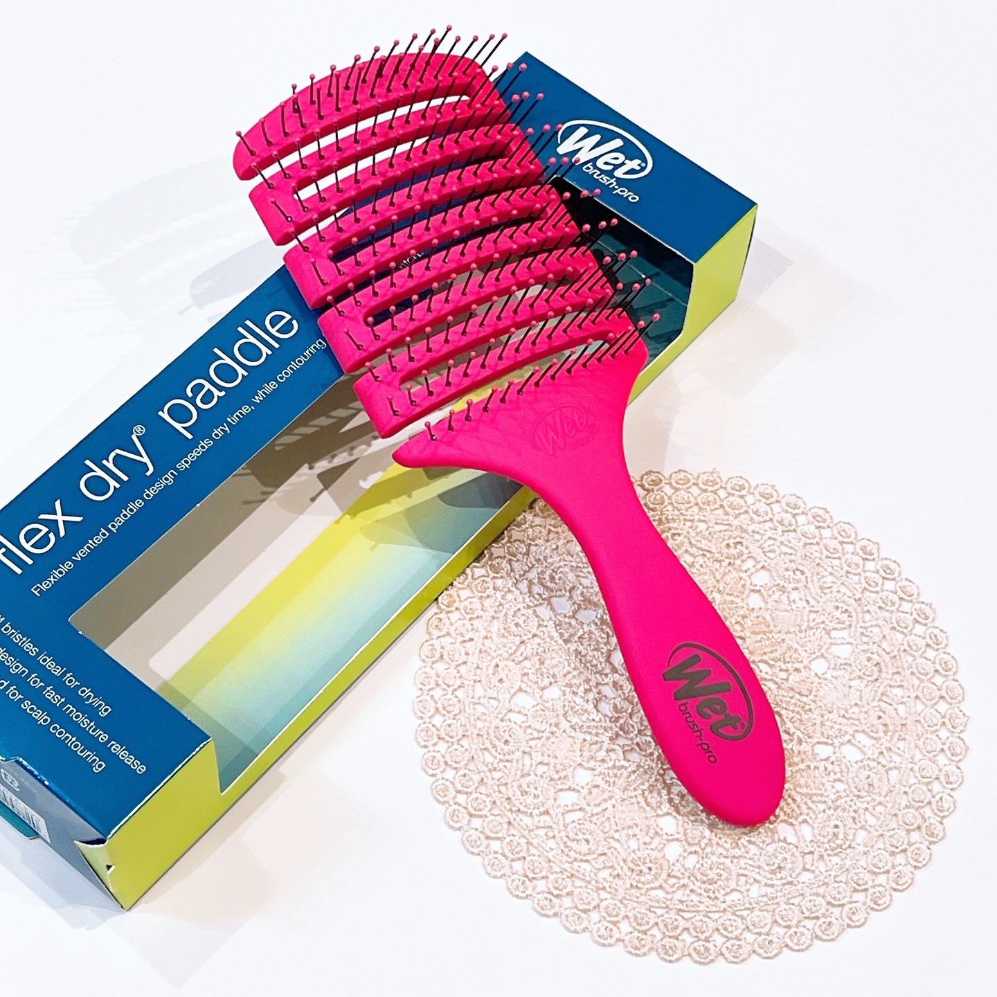 フレックスドライ パドルブラシ ピンク/ウェットブラシ/ヘアブラシを使ったクチコミ（2枚目）