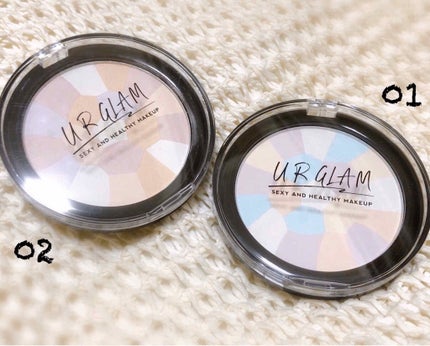 UR GLAM MARBLE FACE POWDER/U R GLAM/プレストパウダーを使ったクチコミ(2枚目)