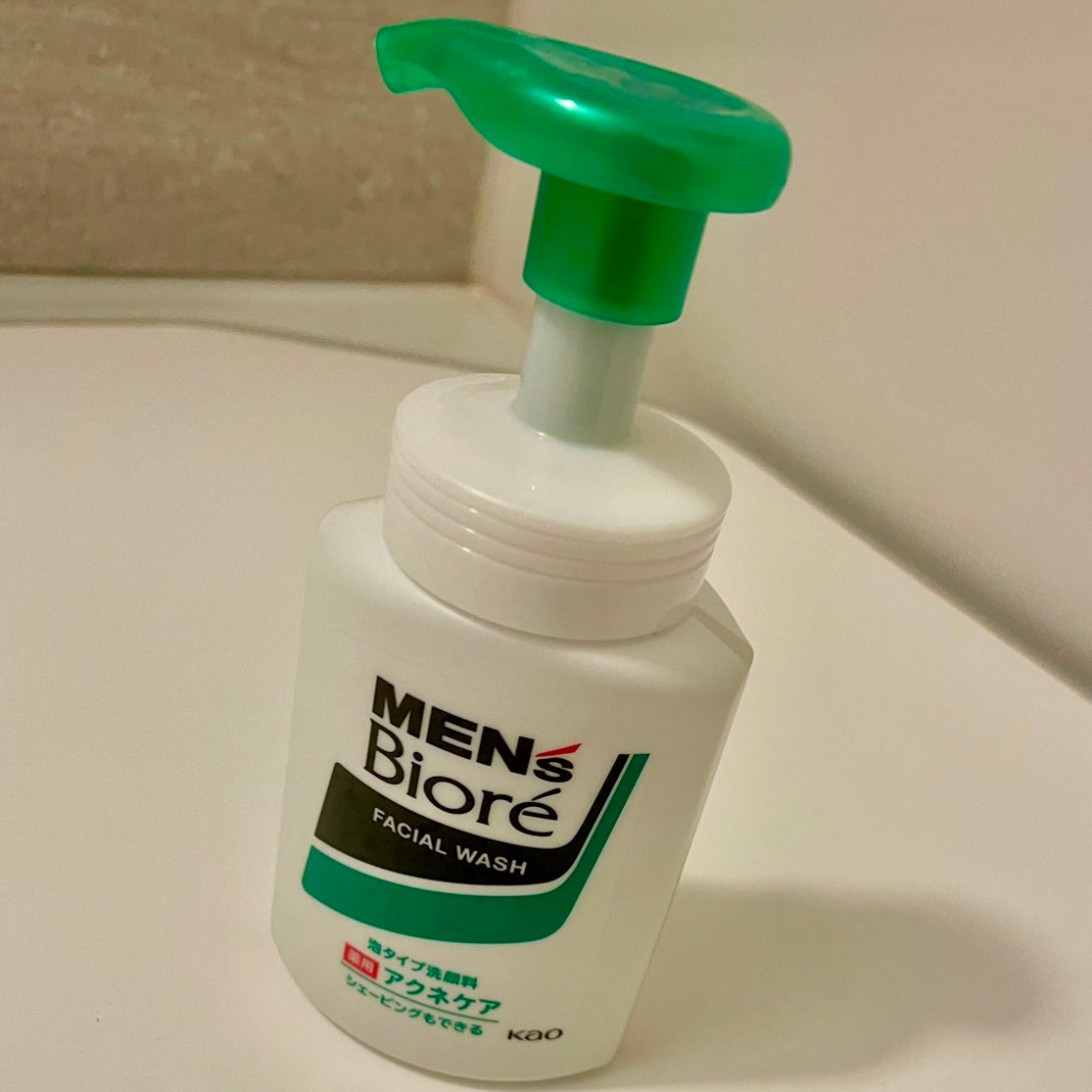 泡タイプ薬用アクネケア洗顔/メンズビオレ/泡洗顔を使ったクチコミ(1枚目)