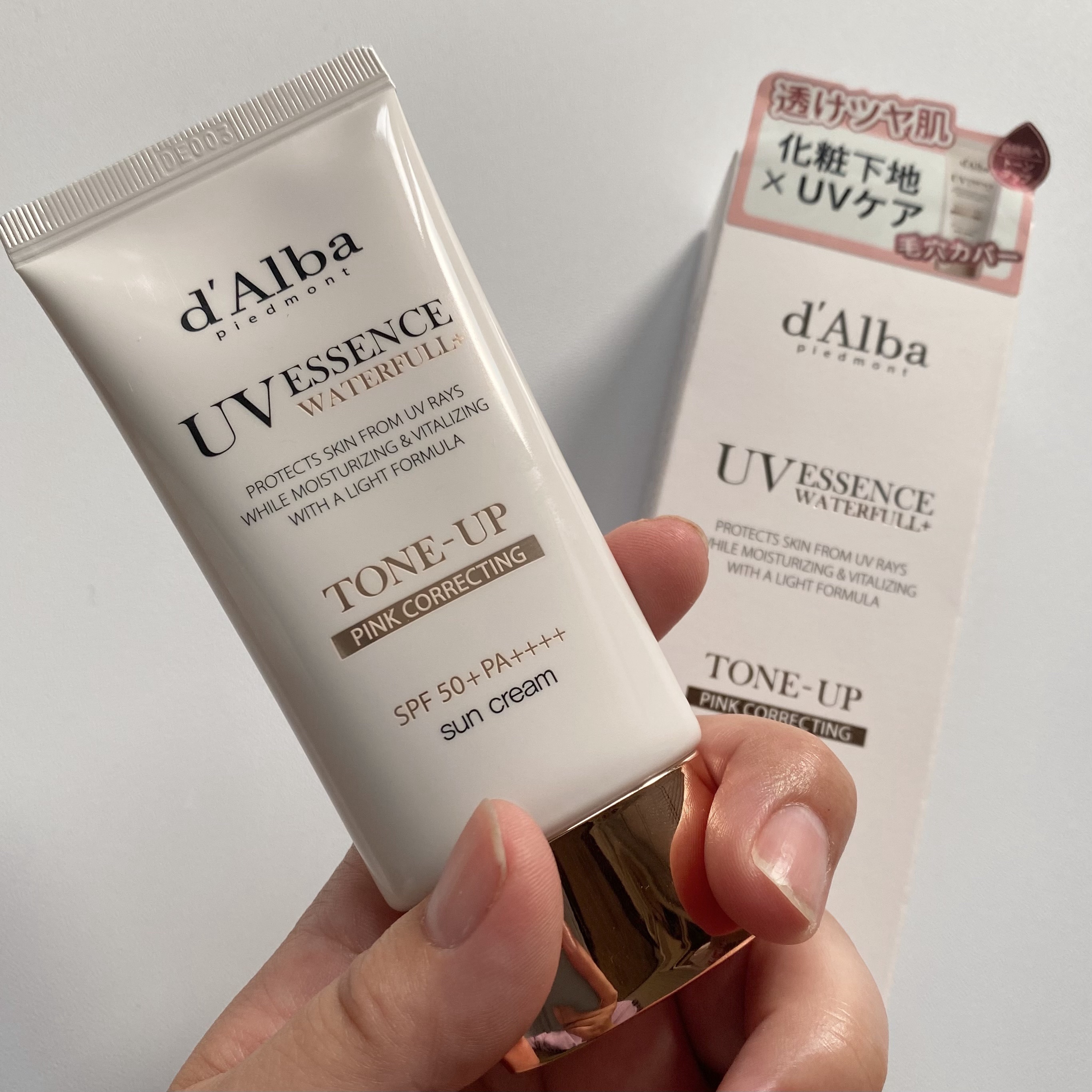 ウォータフルトーンアップサンクリーム/ダルバ/日焼け止めクリームを使ったクチコミ（1枚目）