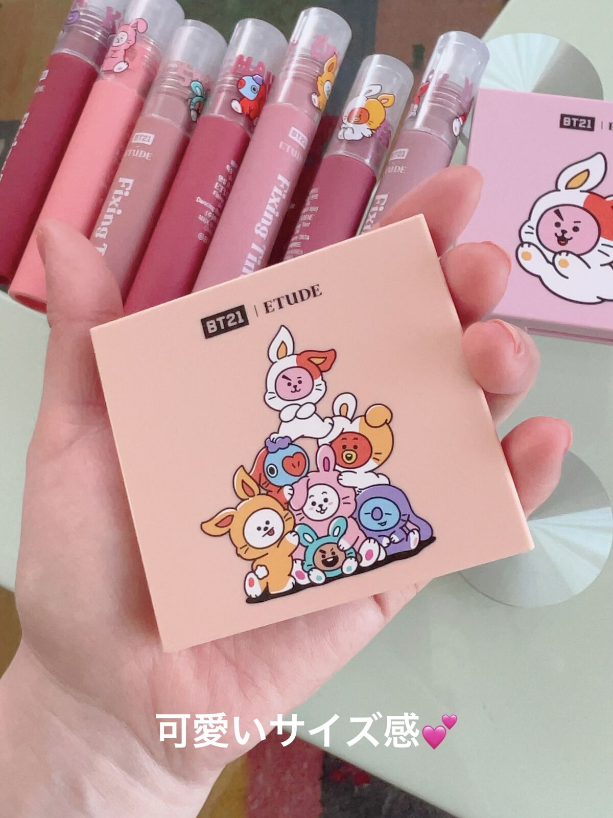 正規通販 ETUDE HOUSE BT21 フィクシングティント ダンシングローズ