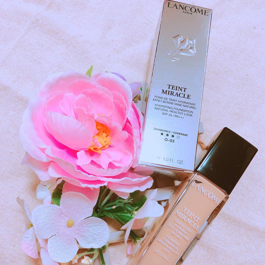 タンミラク リキッド/LANCOME/リキッドファンデーションを使ったクチコミ（1枚目）
