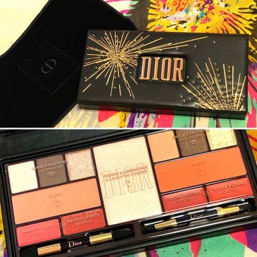 Dior スパークリング マルチユース パレットのクチコミ「Diorのオンラインブティックで、限定コフレを購入しました。

【ディオール スパークリング .....」（1枚目）