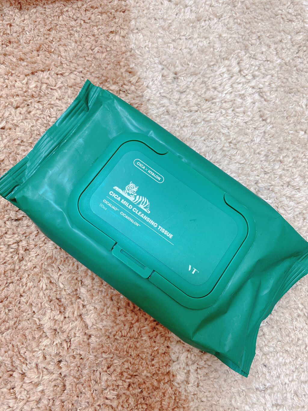 CICA マイルドクレンジングティッシュ/VT/クレンジングシートを使ったクチコミ（1枚目）