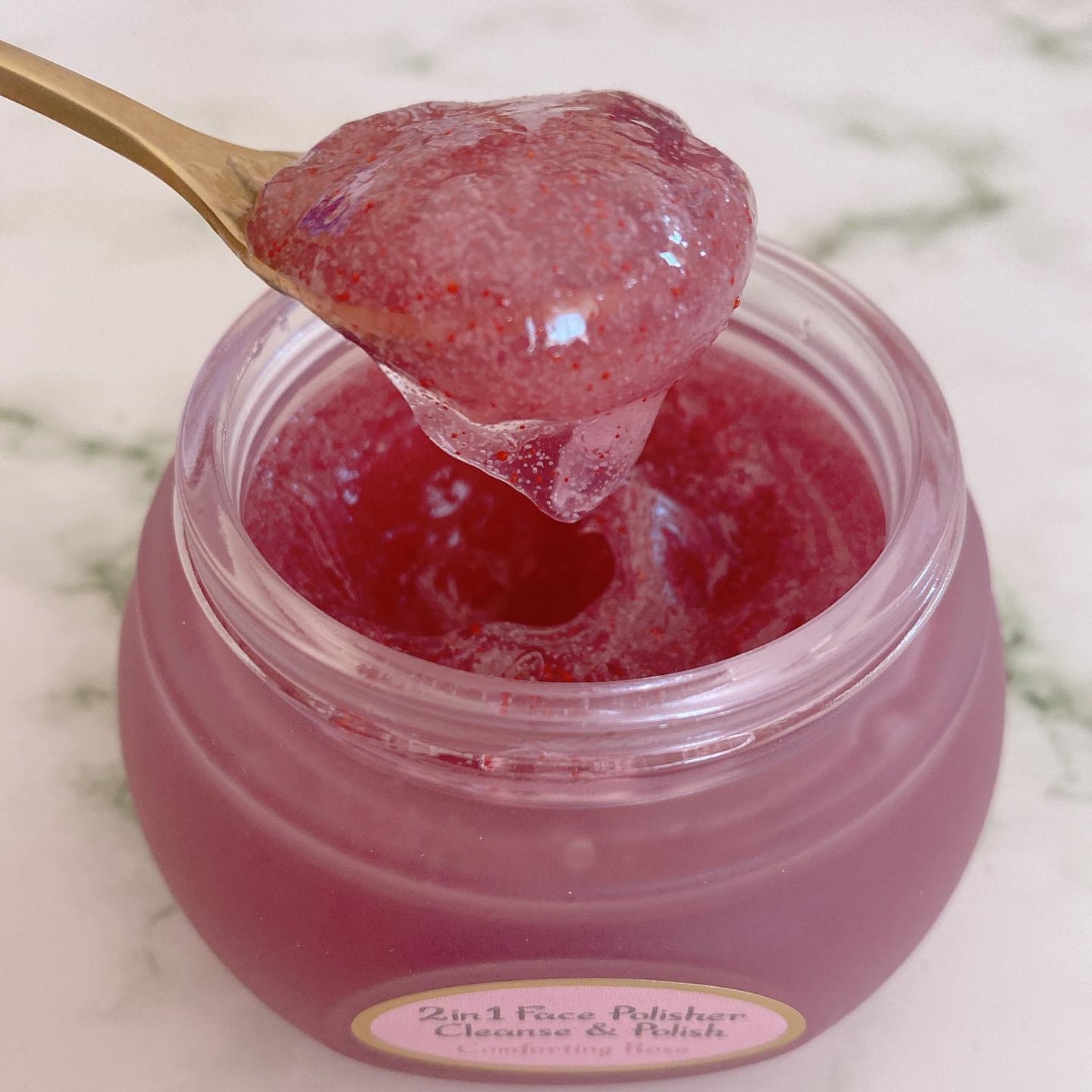 フェイスポリッシャー コンフォーティング・ローズ/SABON/スクラブ・ゴマージュを使ったクチコミ(4枚目)