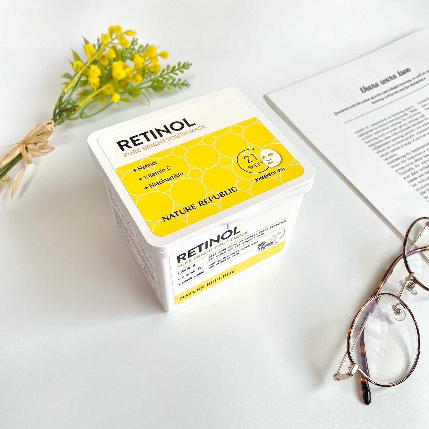 キューブマスク レチノール/ネイチャーリパブリック/シートマスク・パックを使ったクチコミ（1枚目）