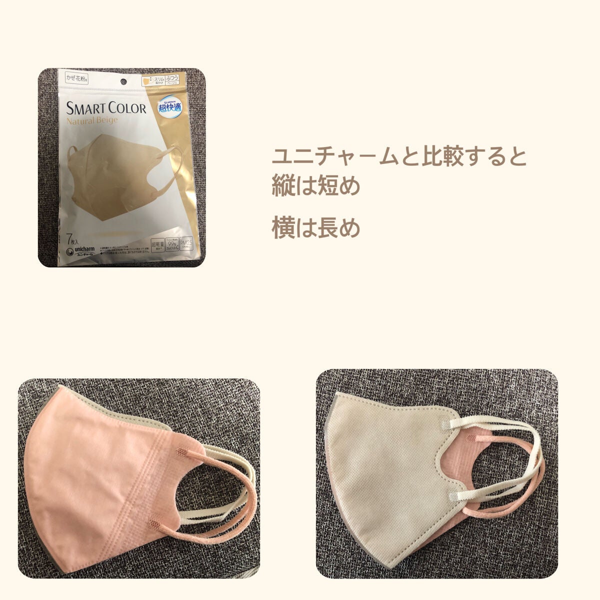 立体不織布マスク/DAISO/マスクを使ったクチコミ(8枚目)