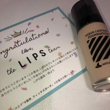 ♥ on LIPS 「こんにちは🧸🤍今回のコスメは…ウィッチーズポーチアクアラスティ..」（1枚目）