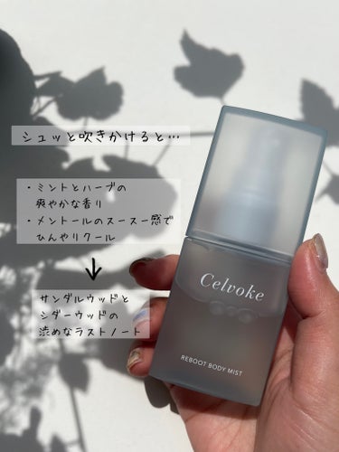 Celvoke リブート ボディミストのクチコミ「まるで森林浴のミスト🌲🌳🌿🍃🚿

Celvoke
#リブートボディミスト

まず感じるのがミン.....」（2枚目）