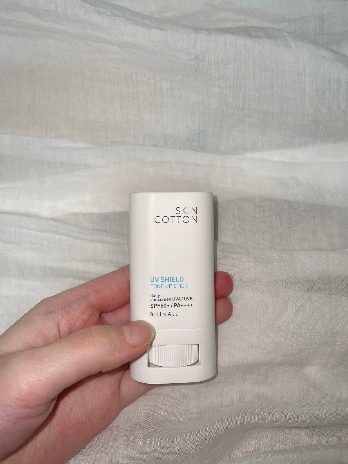 UVシールド トーンアップスティック/スキンコットン/日焼け止めスティックを使ったクチコミ(1枚目)