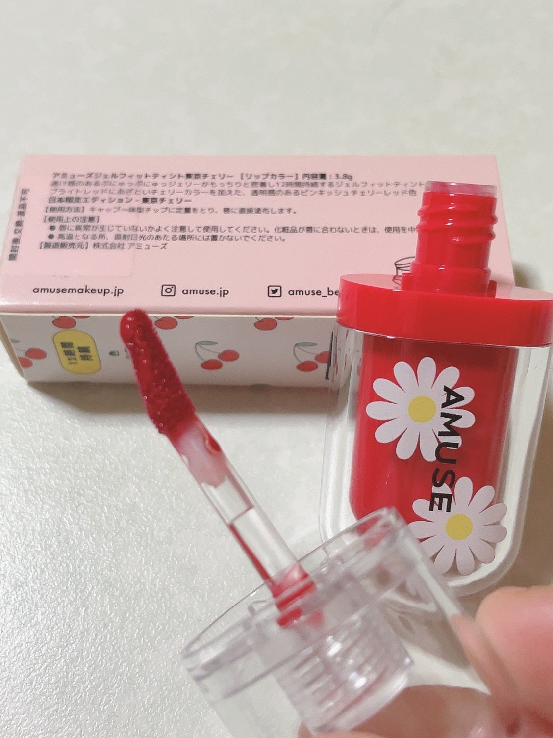 ジェルフィットティント/AMUSE/リップティントを使ったクチコミ(2枚目)