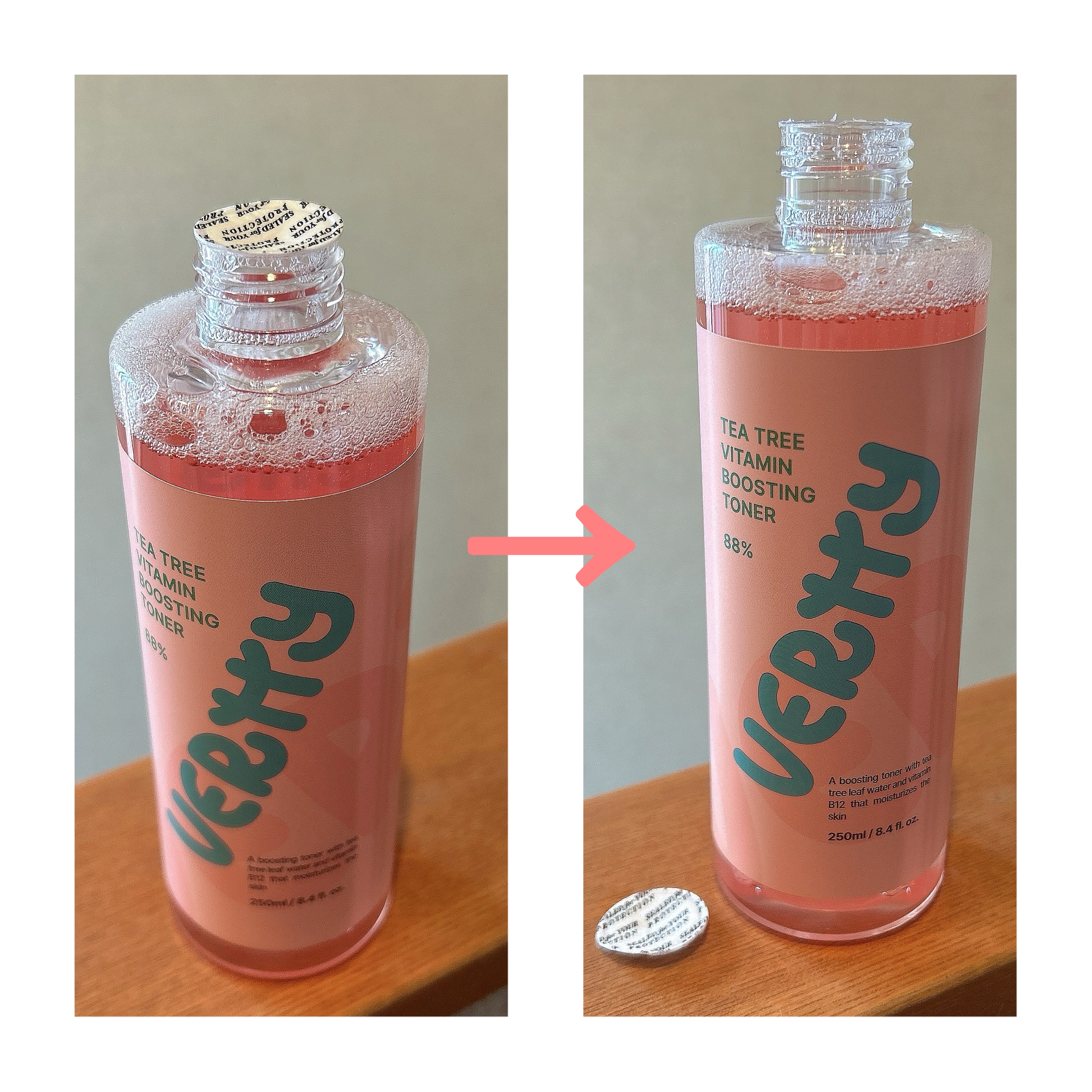 ティーツリー88%ビタミンブースティングトナー/Vertty/化粧水を使ったクチコミ（2枚目）