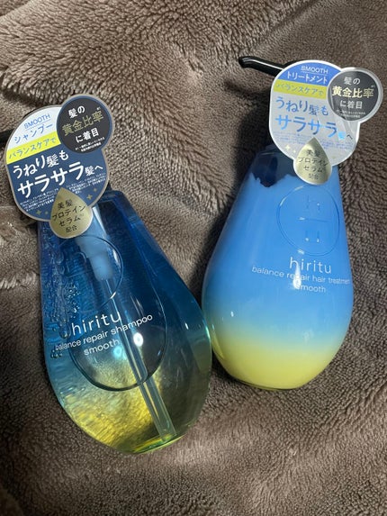 バランスリペア シャンプー/ヘアトリートメント スムース/hiritu/市販シャンプーを使ったクチコミ(1枚目)